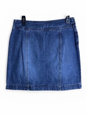Geoffrey Beene‎ Denim Mini Skirt Women's Size 8 Dark Wash Cotton Casual